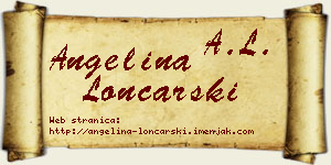 Angelina Lončarski vizit kartica